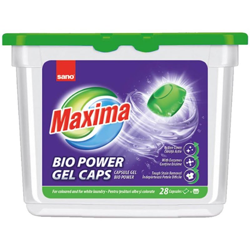 Detergent capsule Sano Maxima Gel Bio Power (28 capsule)